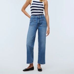 The Emmett Wide-Leg Full Length Jean: Patch Pocket Edition